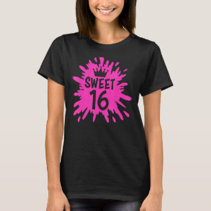 Camiseta Doce 16 Celebrando Doce 16 16 Anos Feliz Nasciment