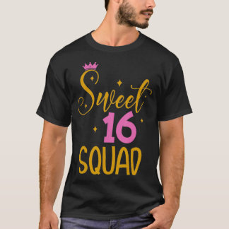 Camiseta Doce 16 Esquadrão 16 - Presente de Aniversário