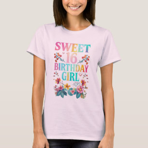 Camiseta Doce 16 Garota de Aniversário