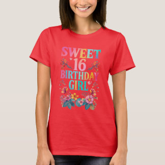 Camiseta Doce 16 Garota de Aniversário
