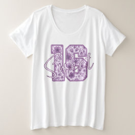 Camiseta Doce 16 Presente de Aniversário de 16 anos com Flo