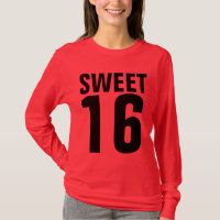 DOCE 16 SEZE CAMISAS-T DE ANIVERSÁRIO
