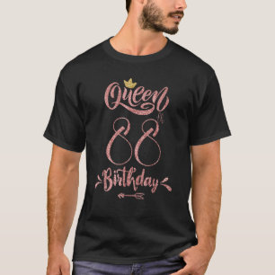 Camiseta Doce, 88.º Aniversário Mulheres Rainha Coroa, 88 a
