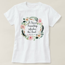 Camiseta Doce Amizade renova a Alma Floral