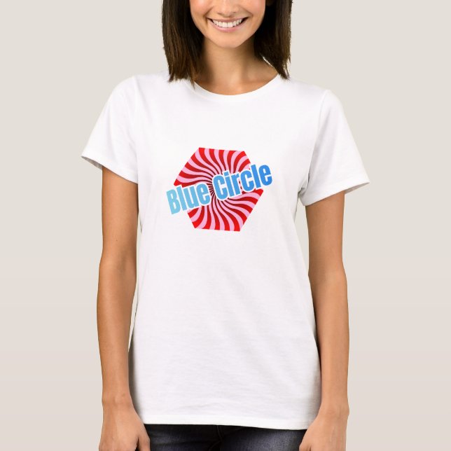 Camiseta Doce Bala Hexagonal com Padrão Ondulado (Frente)
