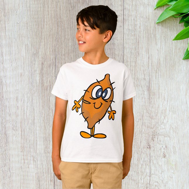 Camiseta Doce Batata Caráter Feliz Inhame Kawaii (Criador carregado)