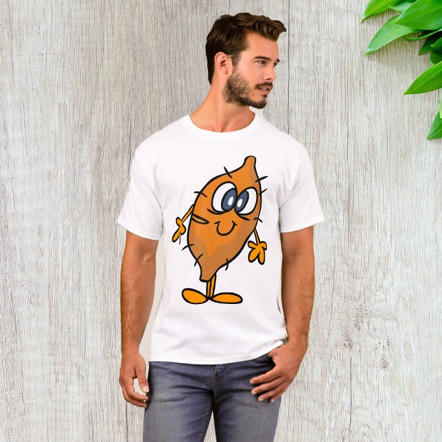 Camiseta Doce Batata Caráter Feliz Inhame Kawaii (Criador carregado)
