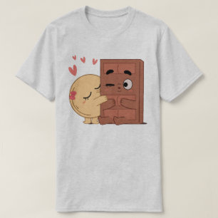 Camiseta Doce Beijos Namorados Choco Pancake Casais Adoram