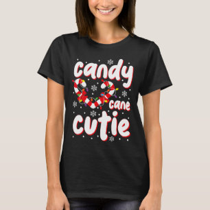 Camiseta Doce Cana de Natal Fofa Cute Natal Cana de Açúcar