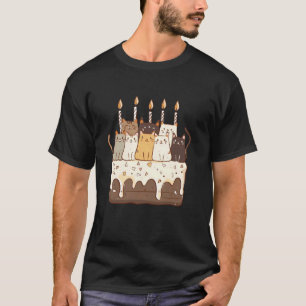 Camiseta Doce Cobertura Festa Gatinho Amante Bolo Aniversár