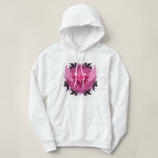 Camiseta Doce Colar Rosa Hoodie 💖 ✨