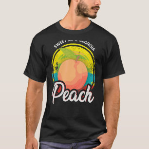 Camiseta Doce Como Estado Pêssego da Geórgia Peach Ga