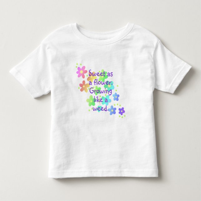 Camiseta Doce como Flor Funny Rainbow (Frente)