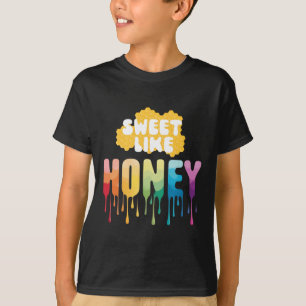 Camiseta Doce Como Mel - Pau Colorido Bonito
