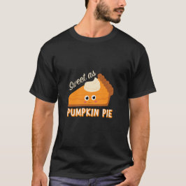 Camiseta Doce Como Pumpkin Pie Ação de Graças 2024
