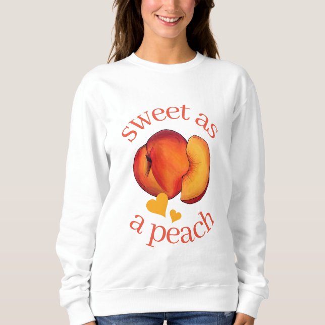 Camiseta Doce como uma Fruta de Pêssego Georgia (Frente)