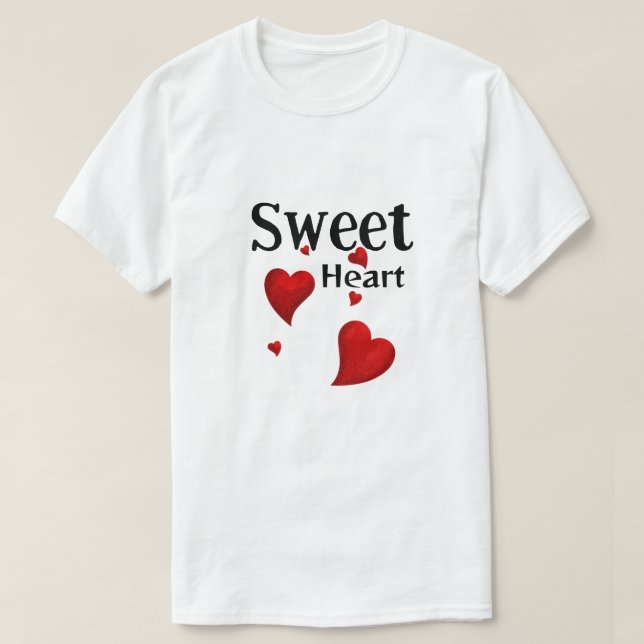 Camiseta Doce coração (Frente do Design)