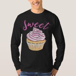 Camiseta Doce Cupcake Eu Amo Fazer Bolo Cobertura Rosa Pade