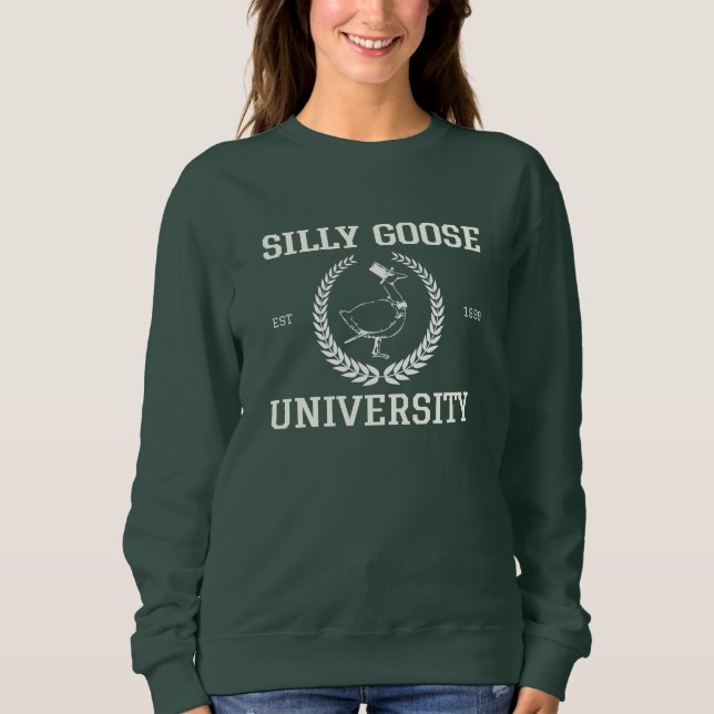 Camiseta Doce da Universidade de Goose bobo (Frente)