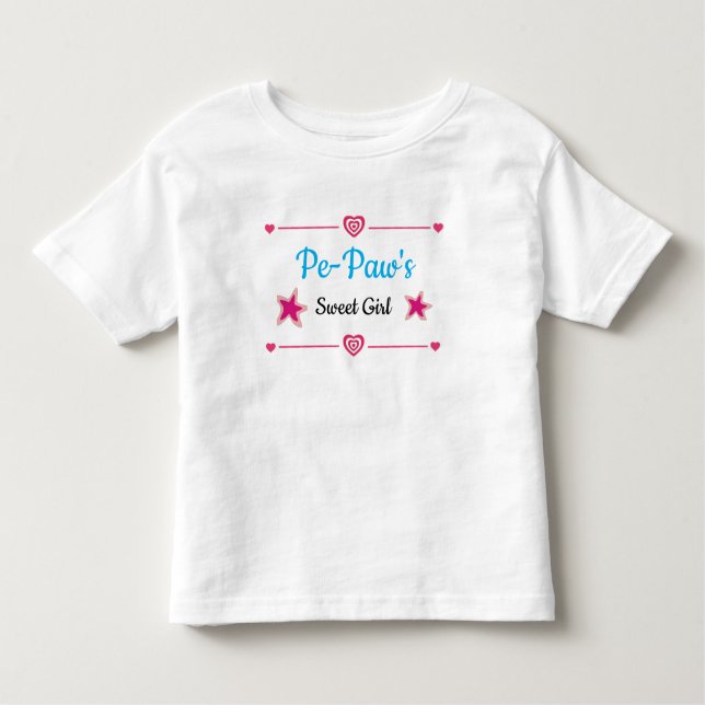 Camiseta doce de bebê da Pe-Paw (Frente)