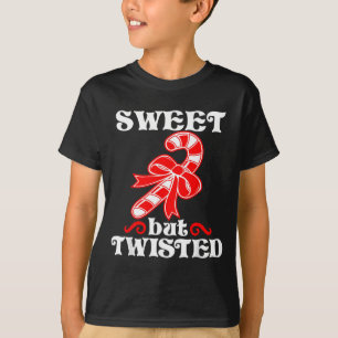 Camiseta Doce de Bengala Doce Mas Engraçado Natal Curto