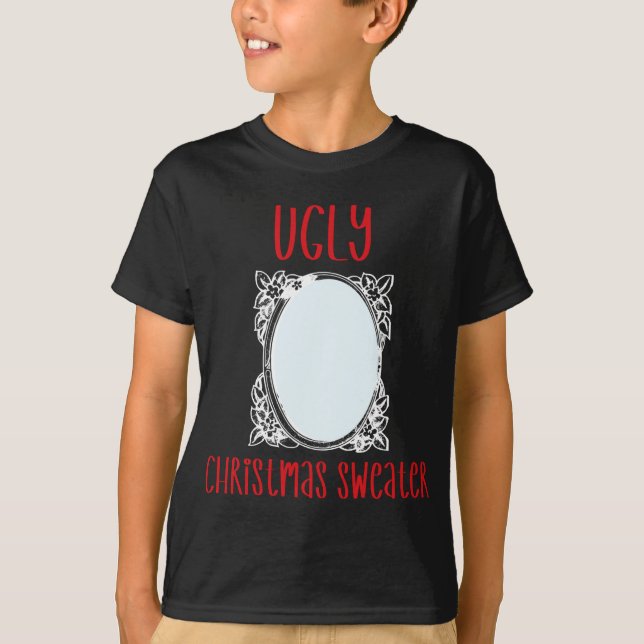Camiseta Doce De Natal Engraçado Com Homens Espelhos (Frente)
