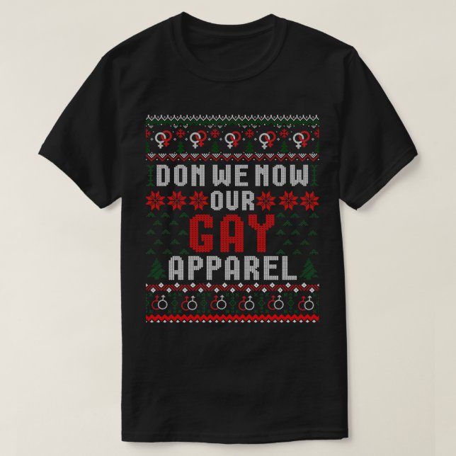 Camiseta Doce de Natal Gelado Don'We Now Our Gay App (Frente do Design)