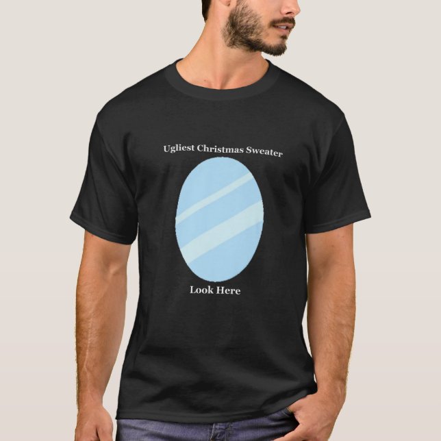 Camiseta Doce De Natal Mais Feio Com Espelho - Humorístico (Frente)
