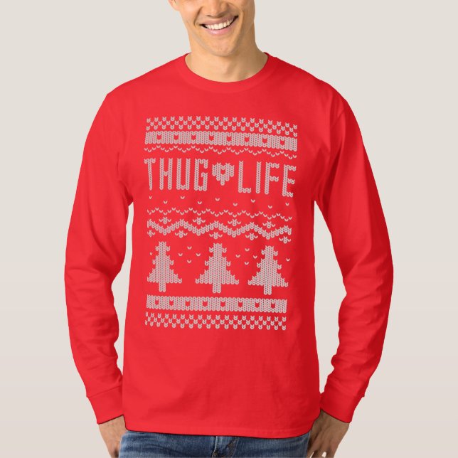 Camiseta Doce de Natal Thug Life (Frente)