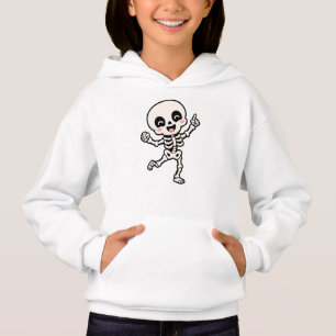 Camiseta Doce Desenho de Esqueleto Dançante de Halloween