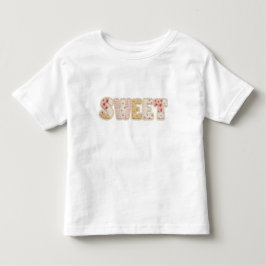 Camiseta Doce Design de Verão com Remendo de Morango