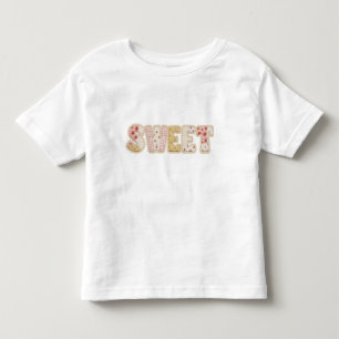Camiseta Doce Design de Verão com Remendo de Morango