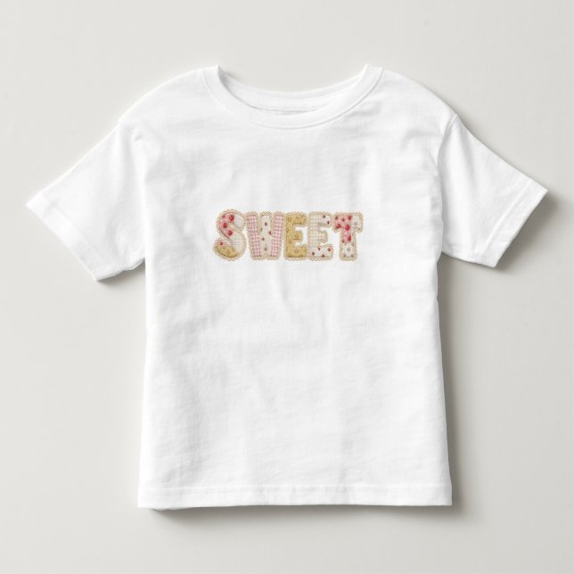 Camiseta Doce Design de Verão com Remendo de Morango (Frente)
