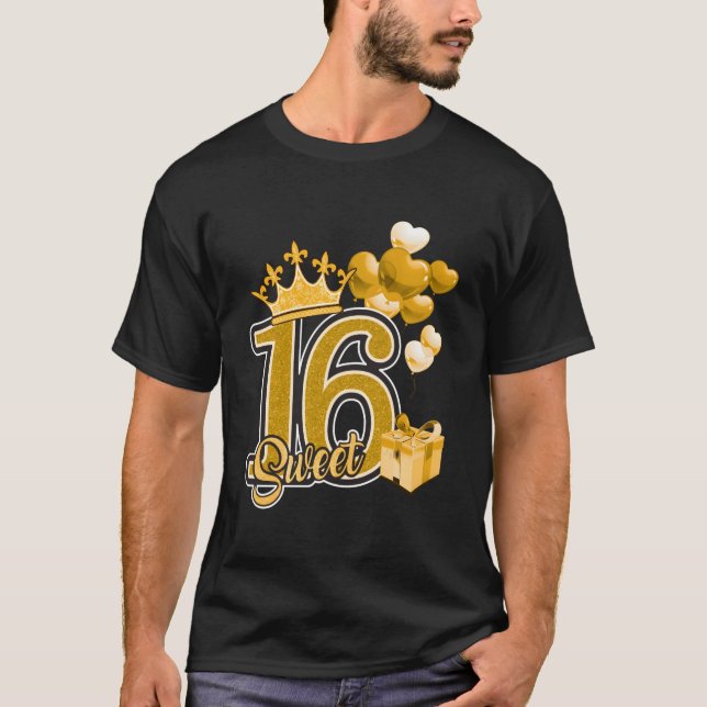 Camiseta Doce Dezesseis Anos Dourados (Frente)