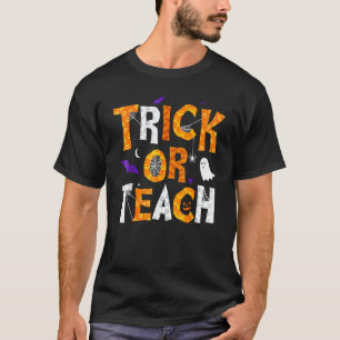 Camiseta Doce Dia das Bruxas Professor Escola Sala de Aula