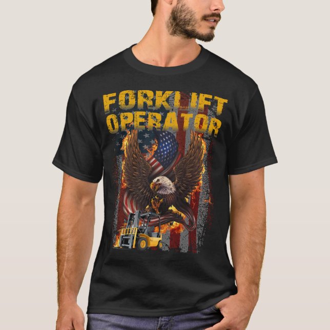 Camiseta Doce Do Operador De Elevação Orgulhosa (Frente)