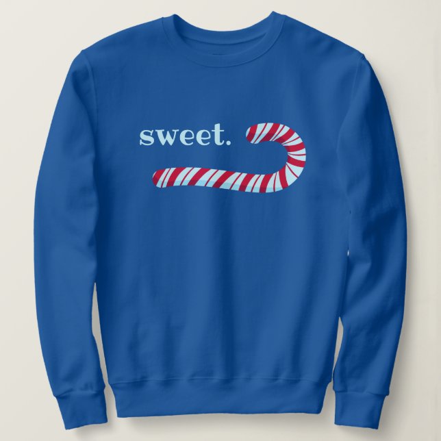Camiseta "Doce." Docinho de Natal Candy Cane (Frente do Design)