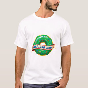 Camiseta Doce Donut da Liberdade EUA 250 Anos