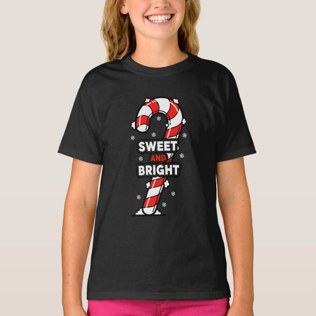Camiseta Doce e Brilhante Design de Cana de Açúcar (Frente)