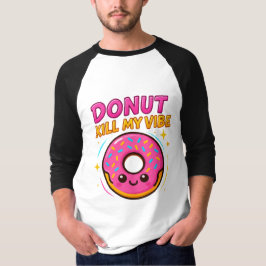 Camiseta Doce e Na moda - Camisa-T Gráfico de Rosquinha Gir