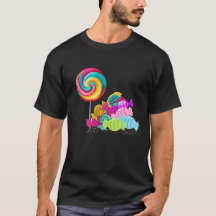 Camiseta doce e pirulito: Felicidade doce