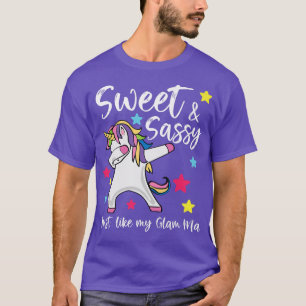 Camiseta Doce e Sassy, assim como minha avó Mãe de Glam Dau