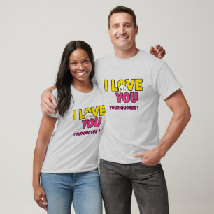 Camiseta Doce Eu Te Amo Gráfico para Presentes e Roupas