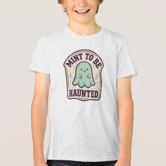 Camiseta Doce Fantasma de Menta para Crianças no Halloween
