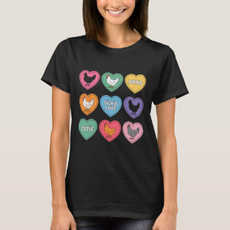 Camiseta Doce Galinha Silkie Coração Doce Valentão Fazenda