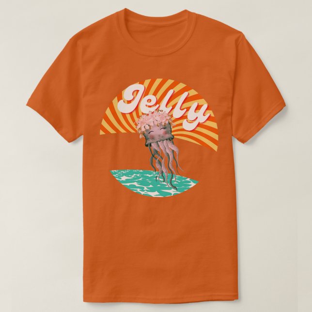 Camiseta Doce Jelly Mauve Stinger Jellyfish Design Dif Id (Frente do Design)