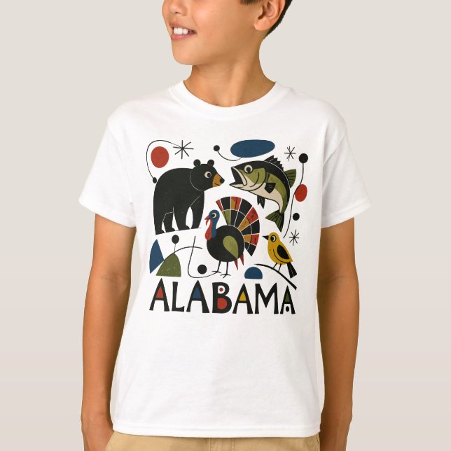 Camiseta Doce Lar Alabama Arte Popular (Frente)