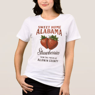 Camiseta doce lar alabama morango