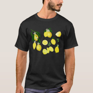 Camiseta Doce Limão Botânico Jardim de Verão Limão
