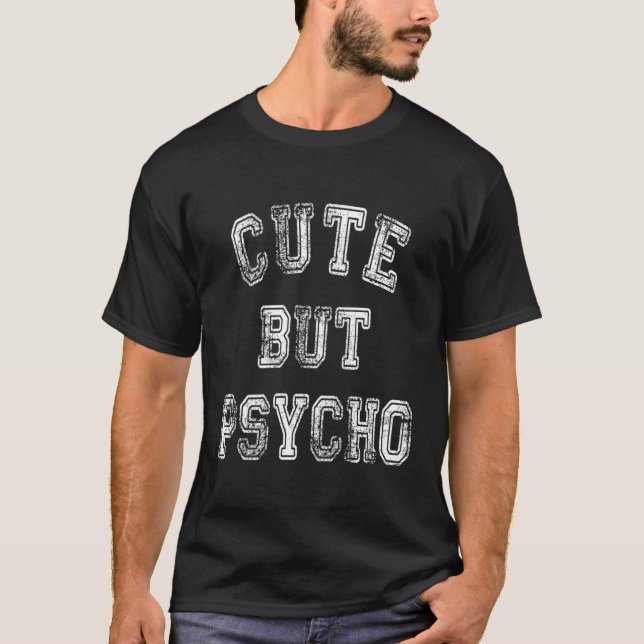 Camiseta Doce, Mas Humor Psicopata Mãe Sarcasmo (Frente)